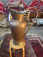 Kupferkanne mit Griff grosser Krug Vintage Antik Wasserkanne