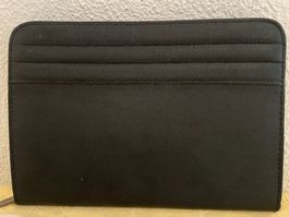 Schreibmappe schwarz, Kunstleder