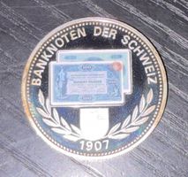 Gedenkmedaille Banknoten der Schweiz 100er Note