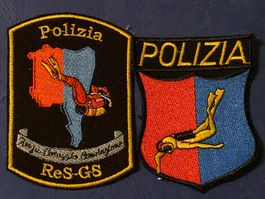 Polizei Abzeichen Badge Police Tessin Taucher