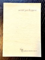 Scritti per leggere - edizioni Stelle Cadenti