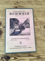 Schulkarte der Schweiz, 1:600 000, 1950