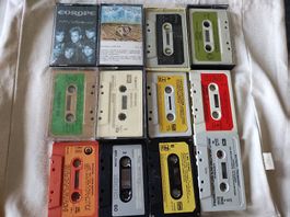 Vintage-Audio kassetten aus den 70er- und 80er-Jahren.
