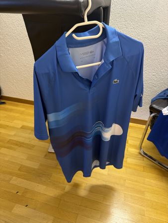 Lacoste Sport Poloshirt, Blau, Grösse L - Sommer Hit!
