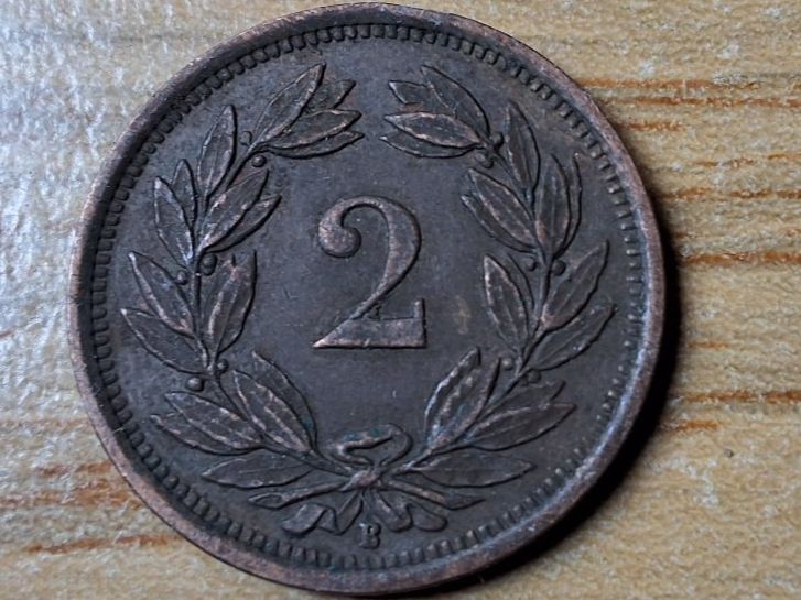 Toutes les monnaies: 2 Rappen 1936 - Selten! – D'occasion à Münchenstein par purbach1 5