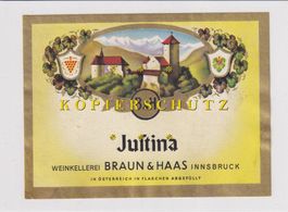 Etikette für Wein - Justin /bd