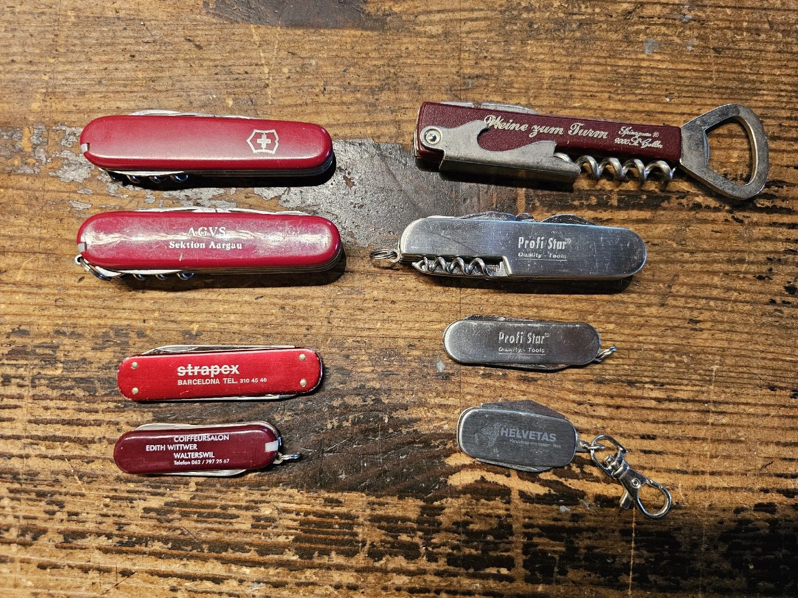 Taschenmesser: Div. Werbetaschenmesser – Gebraucht aus Meisterschwanden von Hummer21