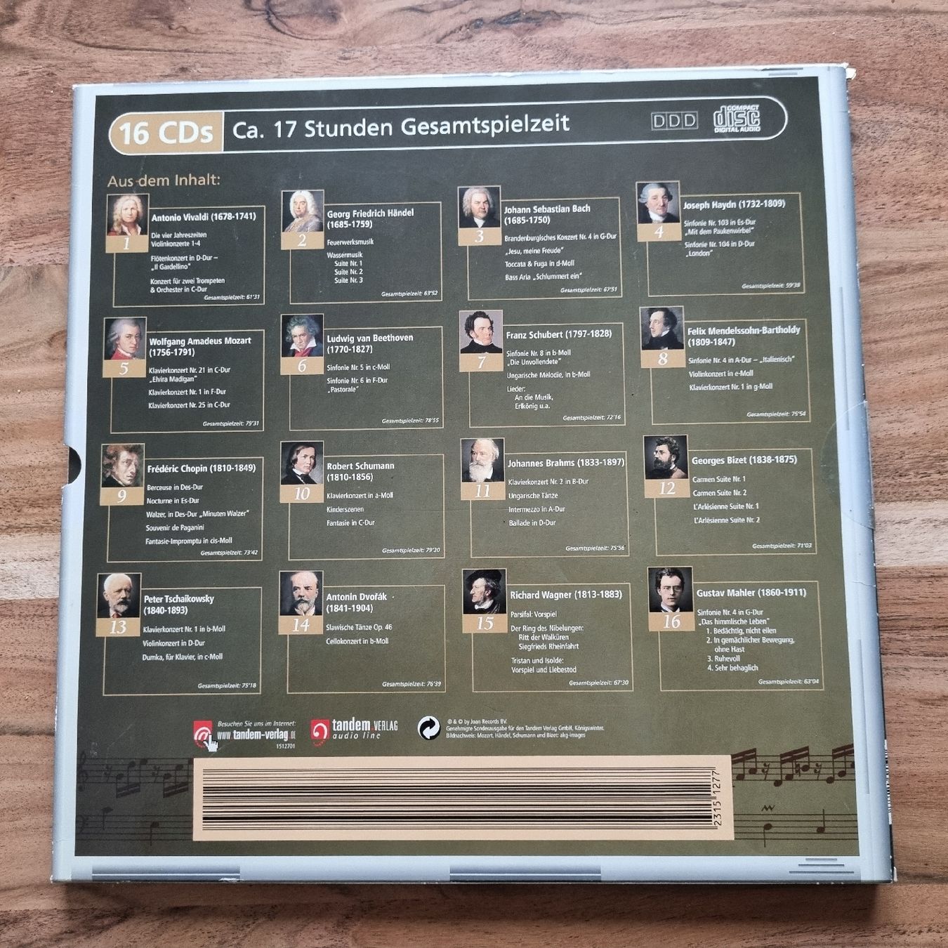 CD: 16 CD's Klassische Meisterwerke. – Nuovo (secondo la descrizione) da Zürich venduto da ret_7ppg 2