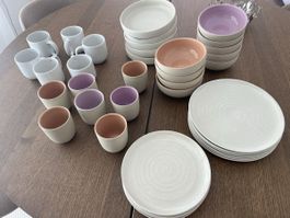 Set stoviglie ceramica artigianale ONOMAO condizioni ottime
