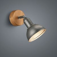 Wandleuchte, Holzoptik, 20 cm x 18 cm