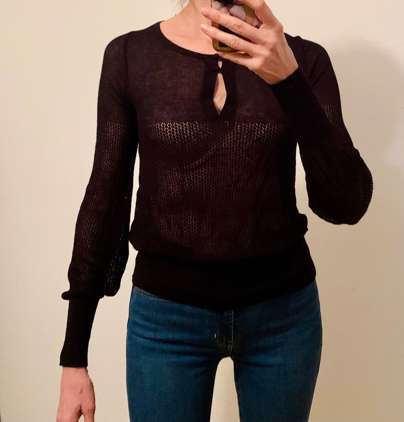 Mango Maglioni & Felpe: Schwarzer Pullover mit Ballonärmel von Mango, Grösse M – Usato da Maienfeld venduto da mar_59mb 3