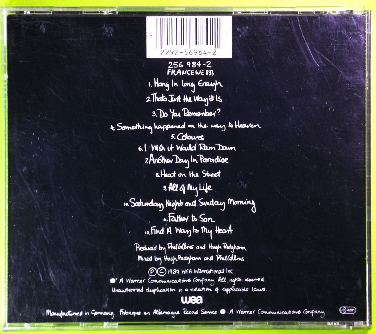 CDs: PHIL COLLINS  /  ... BUT SERIOUSLY  /  HERVORRAGENDE CD ! – Neu (gemäss Beschreibung) aus Luzern von piro12 1