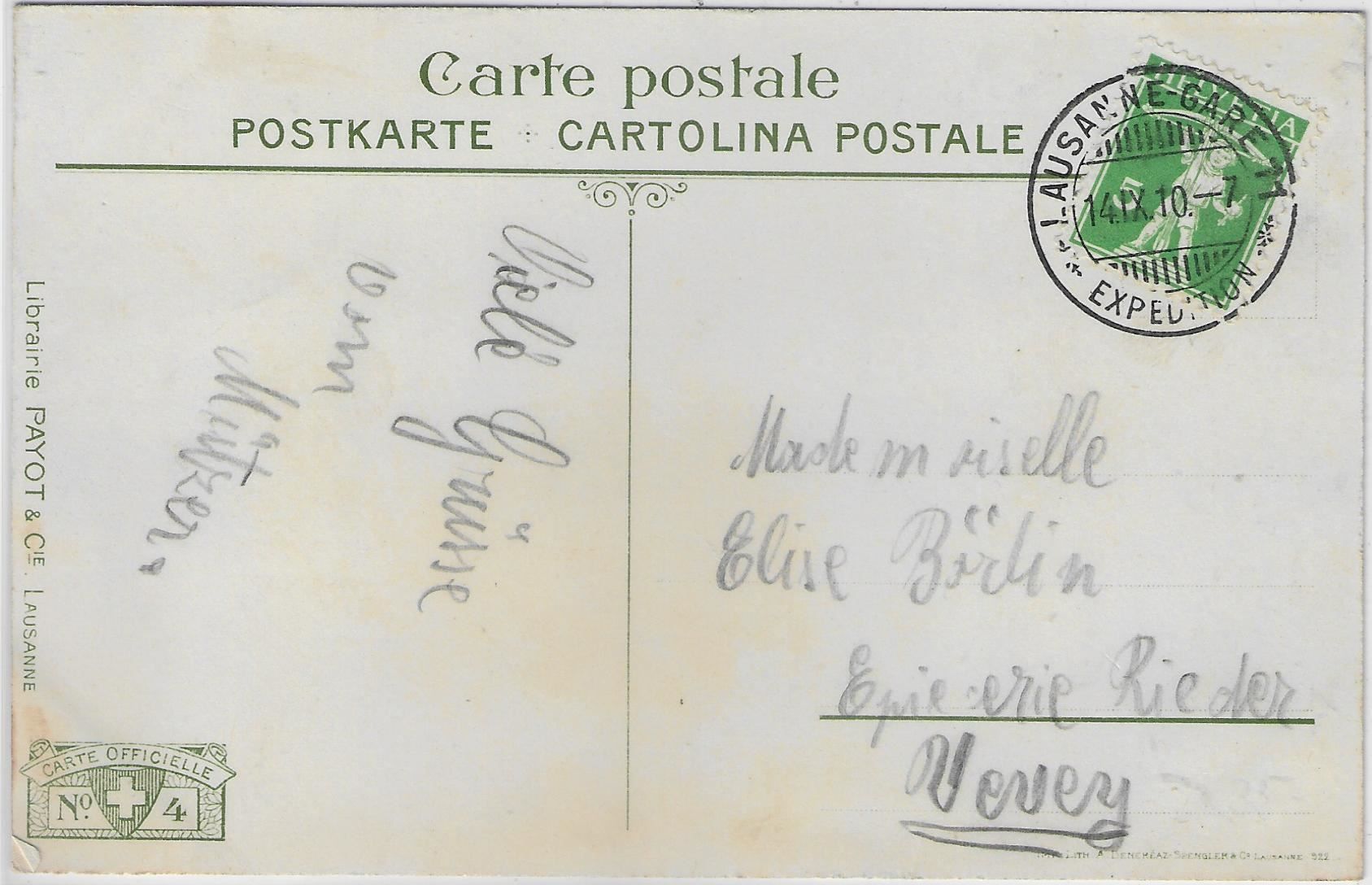 Medaglie: VIIIme Exposition Suisse d'Acriculture – Antico da Ettingen venduto da Kartenplanet 1