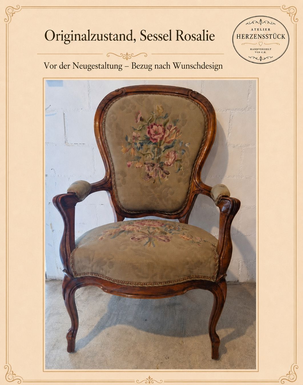 Poltrone: Vintage Sessel nach Wunsch – Usato da Arth venduto da Herzensstueck 1