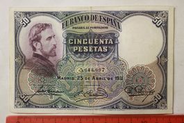 50 pesetas 1931