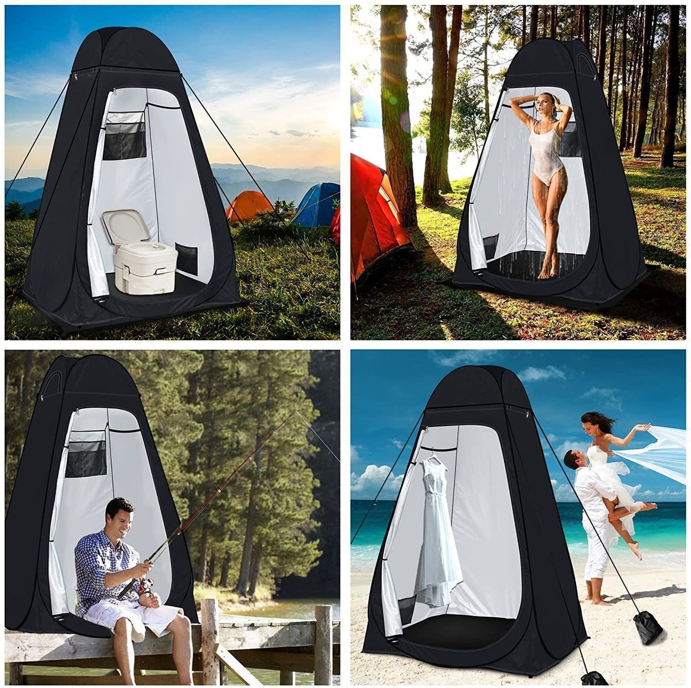 WC: Duschzelt Campingdusche Campingtoilette Umkleideraum – Nuovo e nell'imballaggio originale da Dörflingen venduto da Nixhub 5