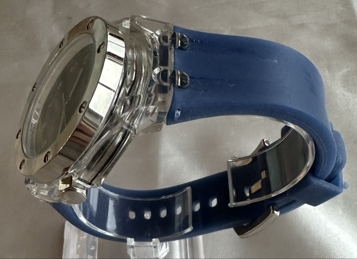 Orologi: Visitab, neuwertig mit blauem Silikonband – Usato da Untersiggenthal venduto da TimeandShine 1