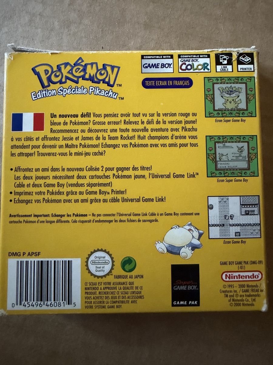 Pokémon Spiele: 🟡👾Pokémon Jaune Game Boy Complet + 151 Pokémon FR 🇫🇷 – Gebraucht aus Poliez-Pittet von Brolo_w212 1