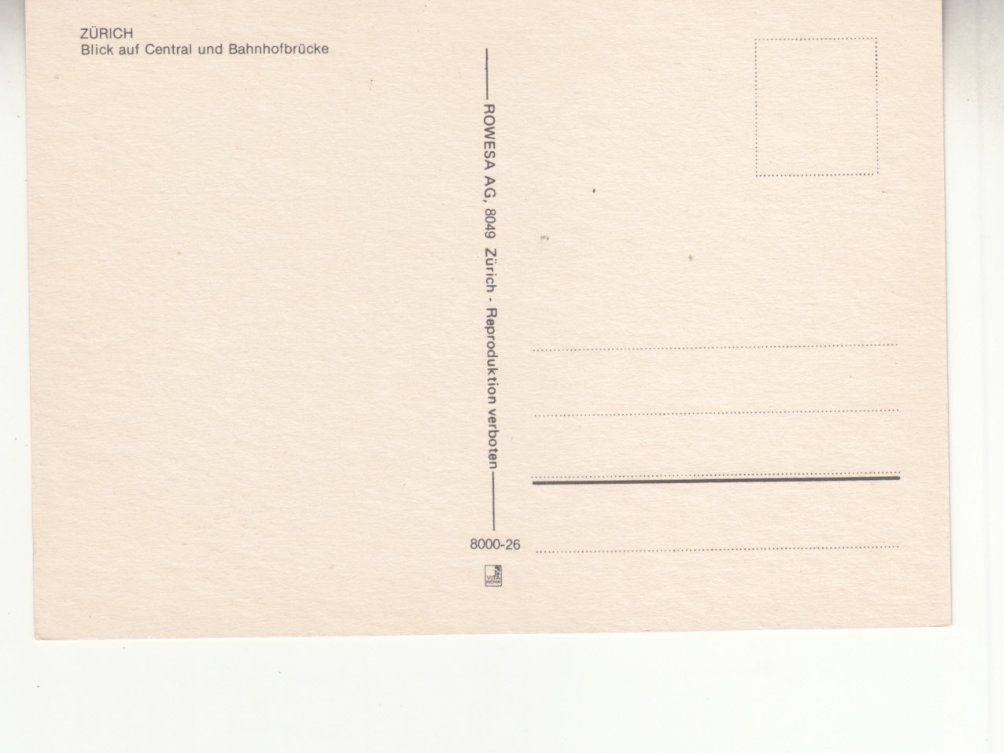 Cartoline postali: Zürich ca. 1970 – Usato da Bürglen TG venduto da StampGraf 1