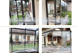 Terrassenverglasung als Windfang (Preis verhandelbar)!