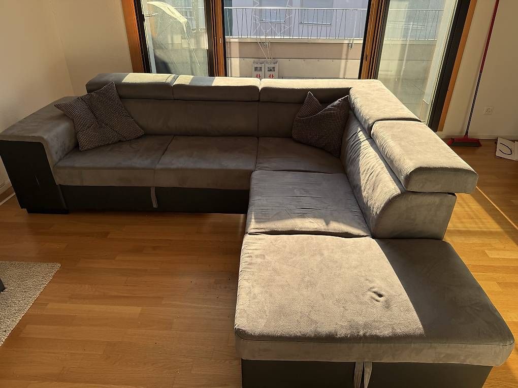 Conforama Sofas: Bettsofa Conforama grau Ecksofa gebraucht Zustand gut – Gebraucht aus Siebnen von tob_c5vr