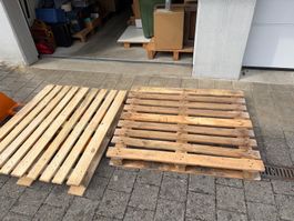 2x Palettes en bois, idéale pour projets créatifs d'été!
