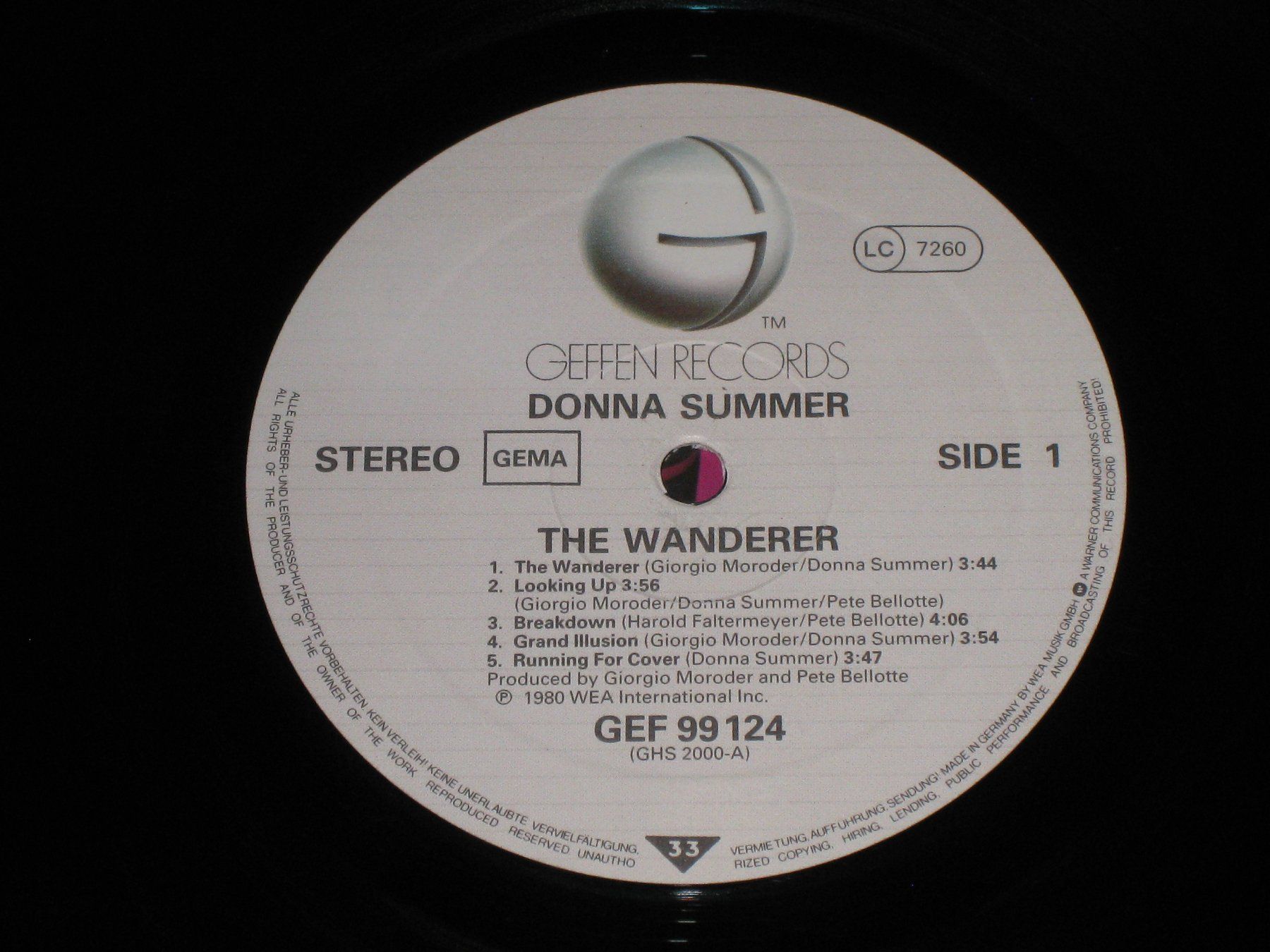 Schallplatten: LP - DONNA SUMMER - THE WANDERER – Gebraucht aus Steckborn von Quo7 1