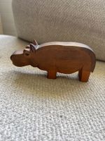 Ostheimer Nilpferd Holz Vintage Handarbeit