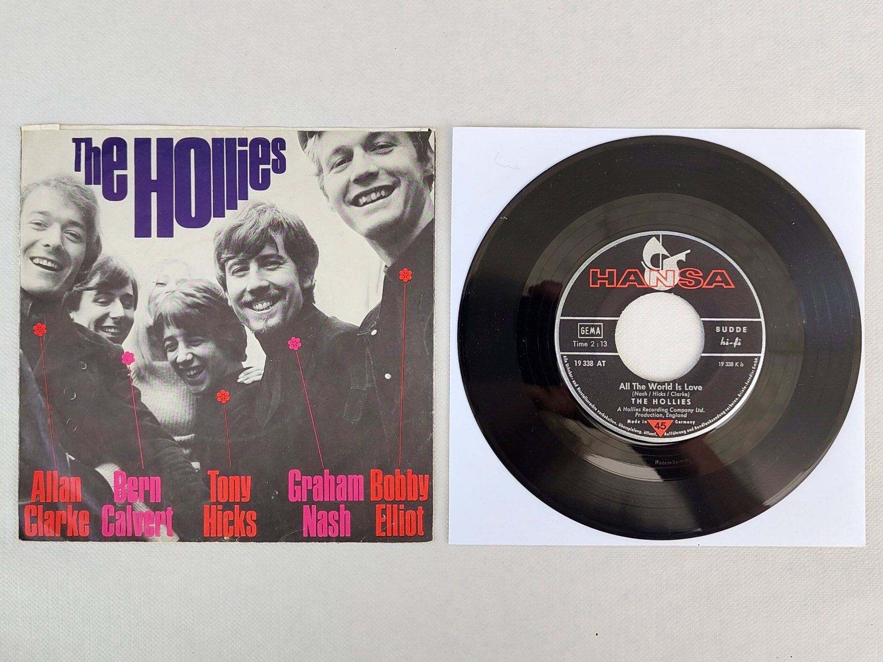 Dischi in vinile: 7" Single Hollies: On A Carousel – Usato da Hindelbank venduto da iCardologe 1
