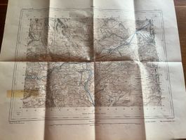 Carte Topographique Suisse 1:25000 Chur-GR, édition ancienne