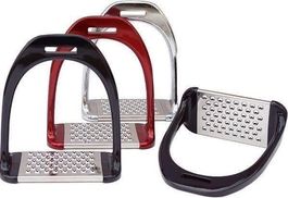 Pferdesattel-Steigbügel aus Aluminium Trittfläche 8cm Aktion