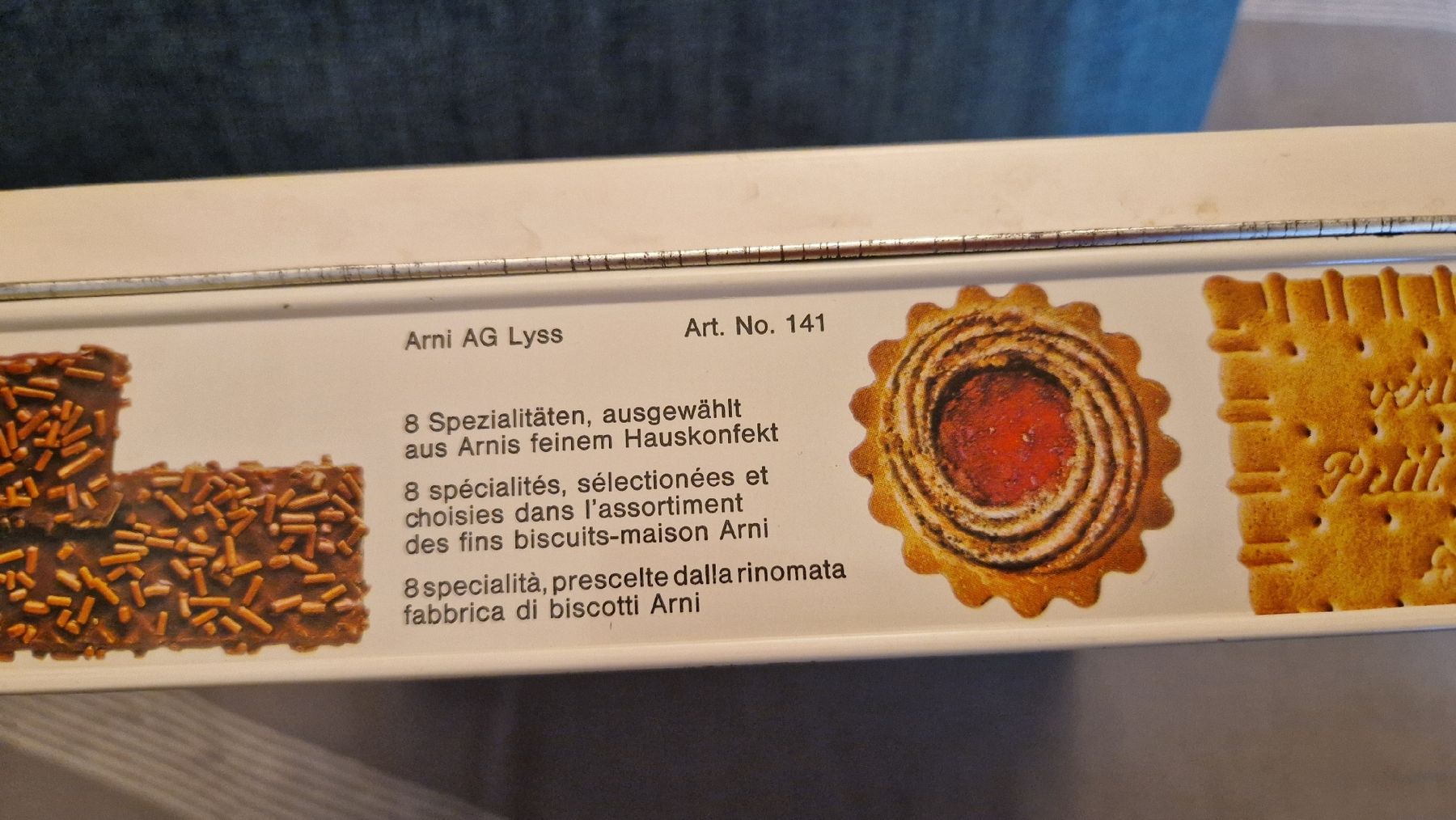 Sonstiges Geschirr: ARNI Guetsli-Blechdose, Vintage Richessse – Gebraucht aus Oberengstringen von Asteroid56 4