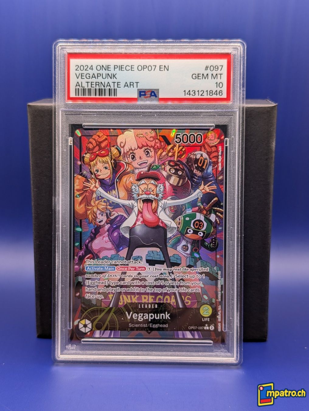 Bandai Carte collezionabili: PSA 10 One Piece Vegapunk OP07-097 EN – Usato da Baden venduto da mac_w6h8
