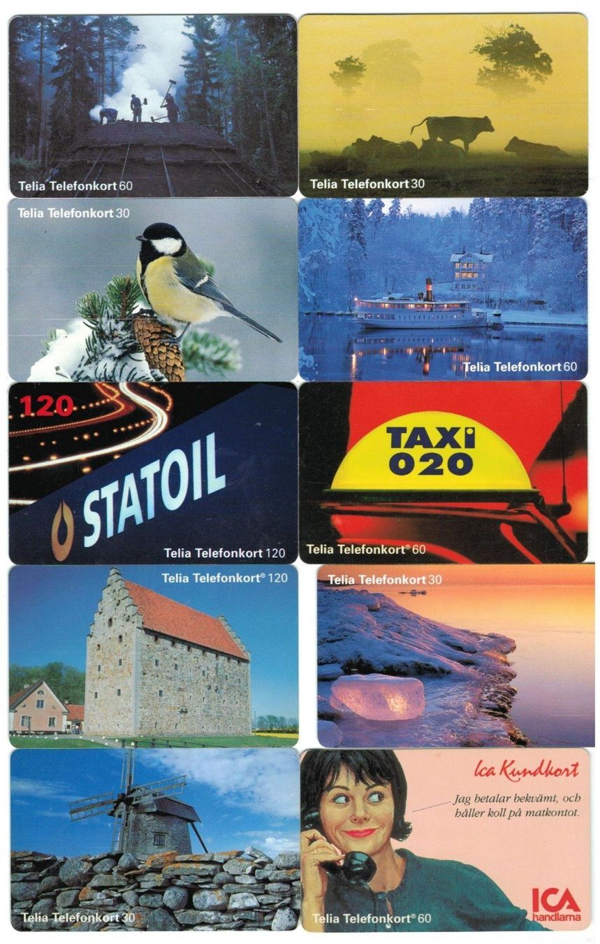 Cartes de téléphone: 10 Telefonkarten Schweden – D'occasion à Zürich par Tolima194