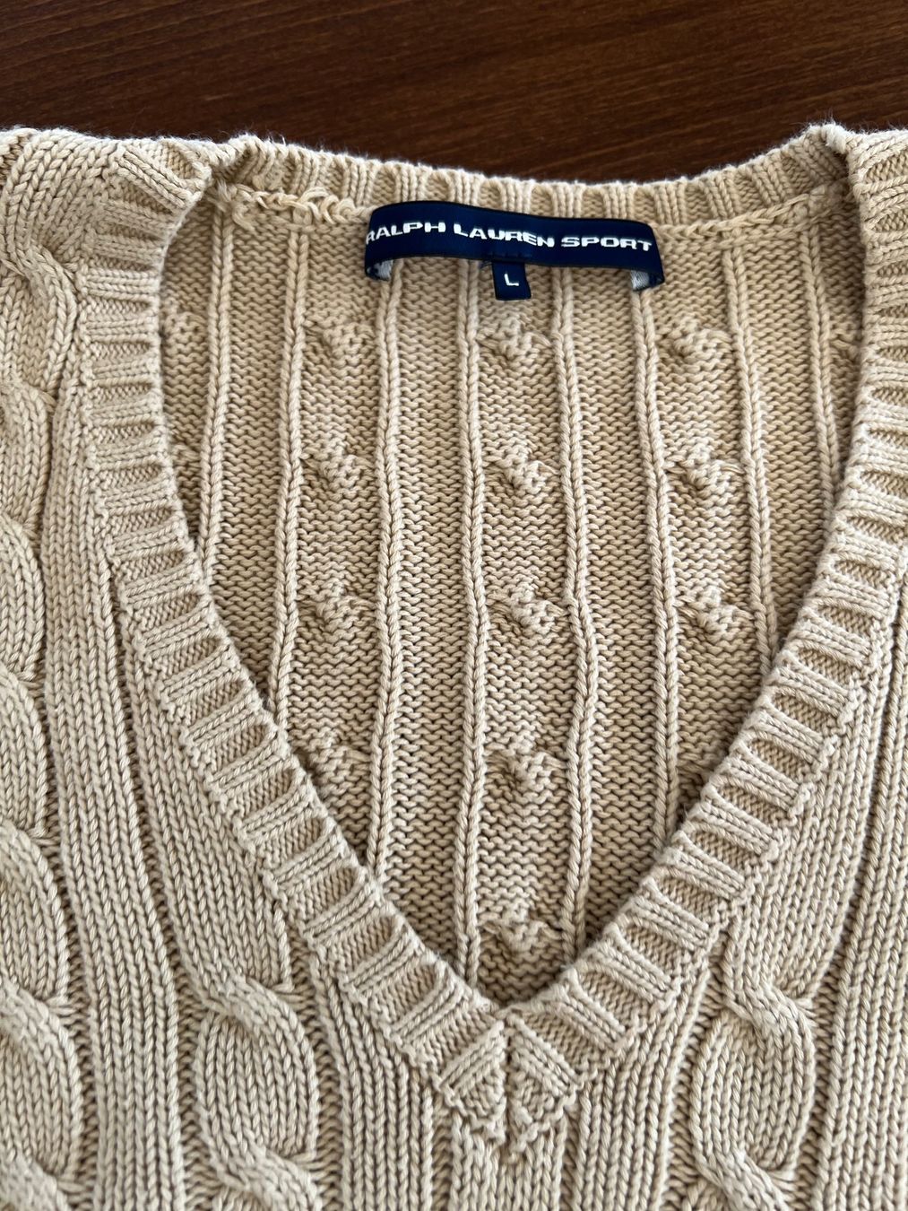 Ralph Lauren Maglioni & Felpe: Ralph Lauren - Pullover Beige Strick Gr. L – Usato da Ebmatingen venduto da Mistelu 2