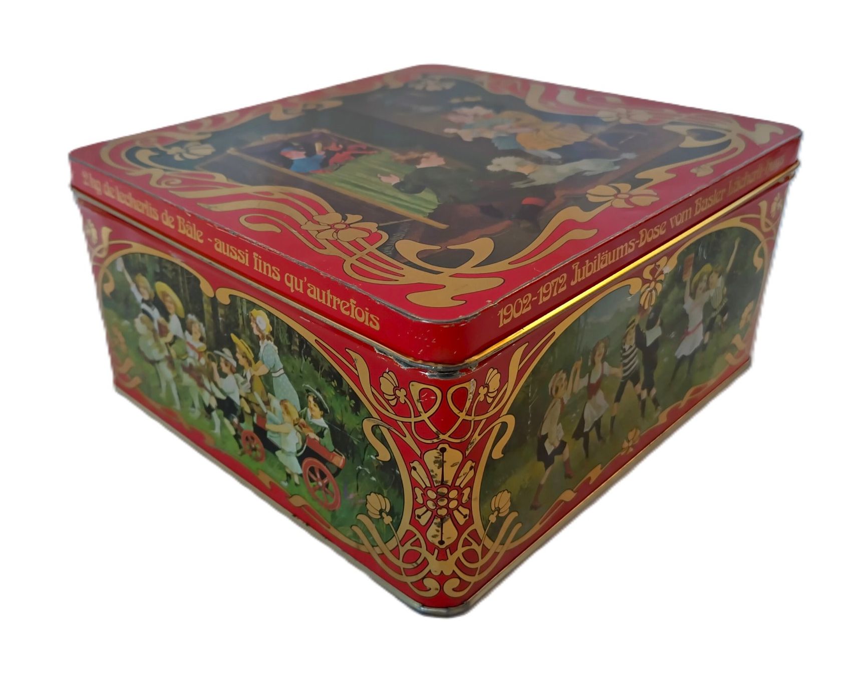 Barattoli: Jubiläums-Blechdose Basler Läckerli-Huus 1902 - 1972 – Usato da Bellach venduto da JingleJerry 1