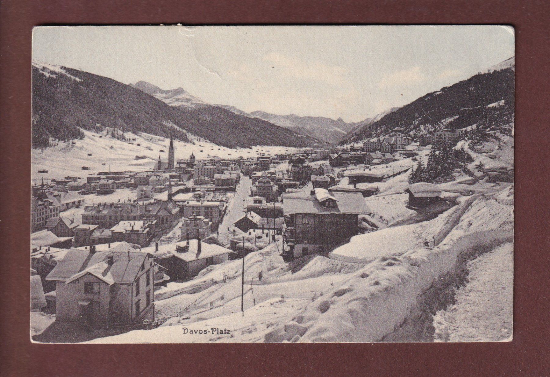 Ansichtskarten: DAVOS-PLATZ - 1910 – Gebraucht aus Pully von nicecards