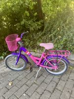 Kinderfahrrad lila pink 16 Zoll mit Korb sehr guter Zustand