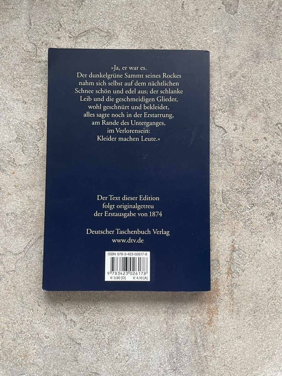 Libri: Gottfried Keller - Kleider machen Leute – Usato da Schnottwil venduto da MysticWitch 1