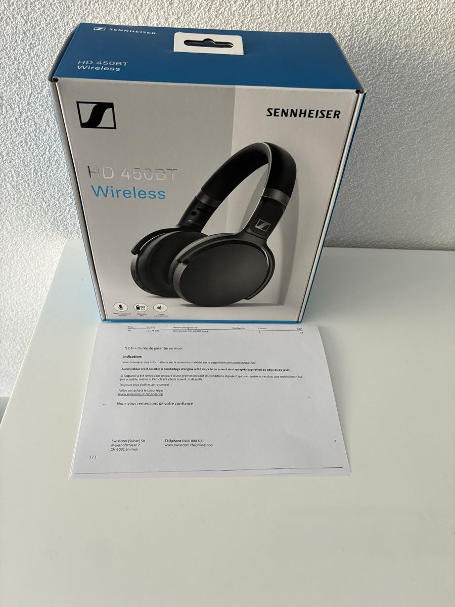 Sennheiser Cuffie: Casque Wireless Neuf HD450BT – Nuovo e nell'imballaggio originale da Collombey venduto da ste_rb76 3