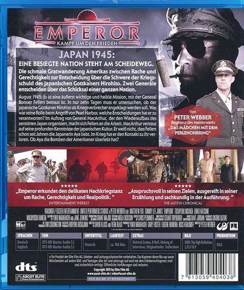 Tutti i DVDs: Emperor - Kampf um den Frieden – Nuovo e nell'imballaggio originale da Winterthur venduto da Panam1 1