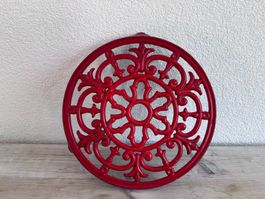 Dessous de plat métal rouge