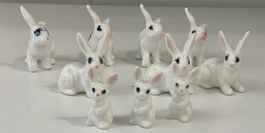 Famille de lapins 10pcs