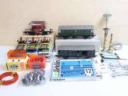 Märklin Leuchten/Laternen + Buco H0 Wagen - Konvolut