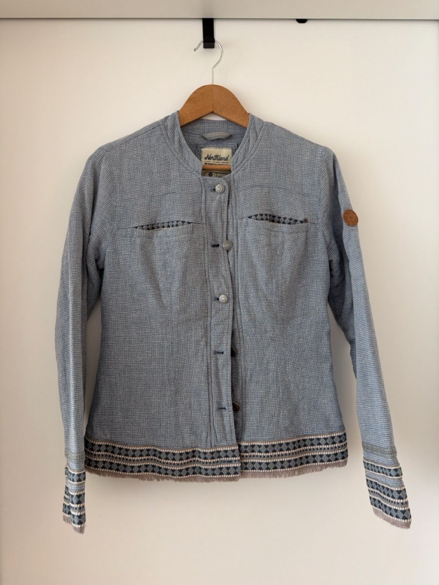 Giacche: Northland Linen Jacket, Size 36, Light Blue, Spring Coat – Usato da Glattpark(Opfikon) venduto da der_dh8z