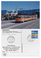 Solothurn 4 Altstadt Letzttag Post Bahn ASm Be 4/4 102 + Bt