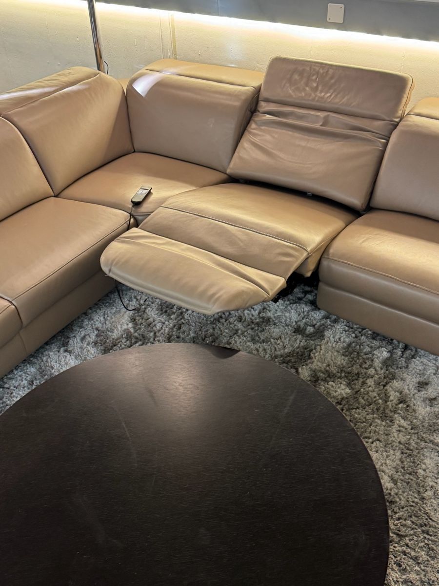 Divani: Ecksofa aus braunem Nappaleder mit RelaxFunktion – Usato da Fehraltorf venduto da Sofalab.swiss 7