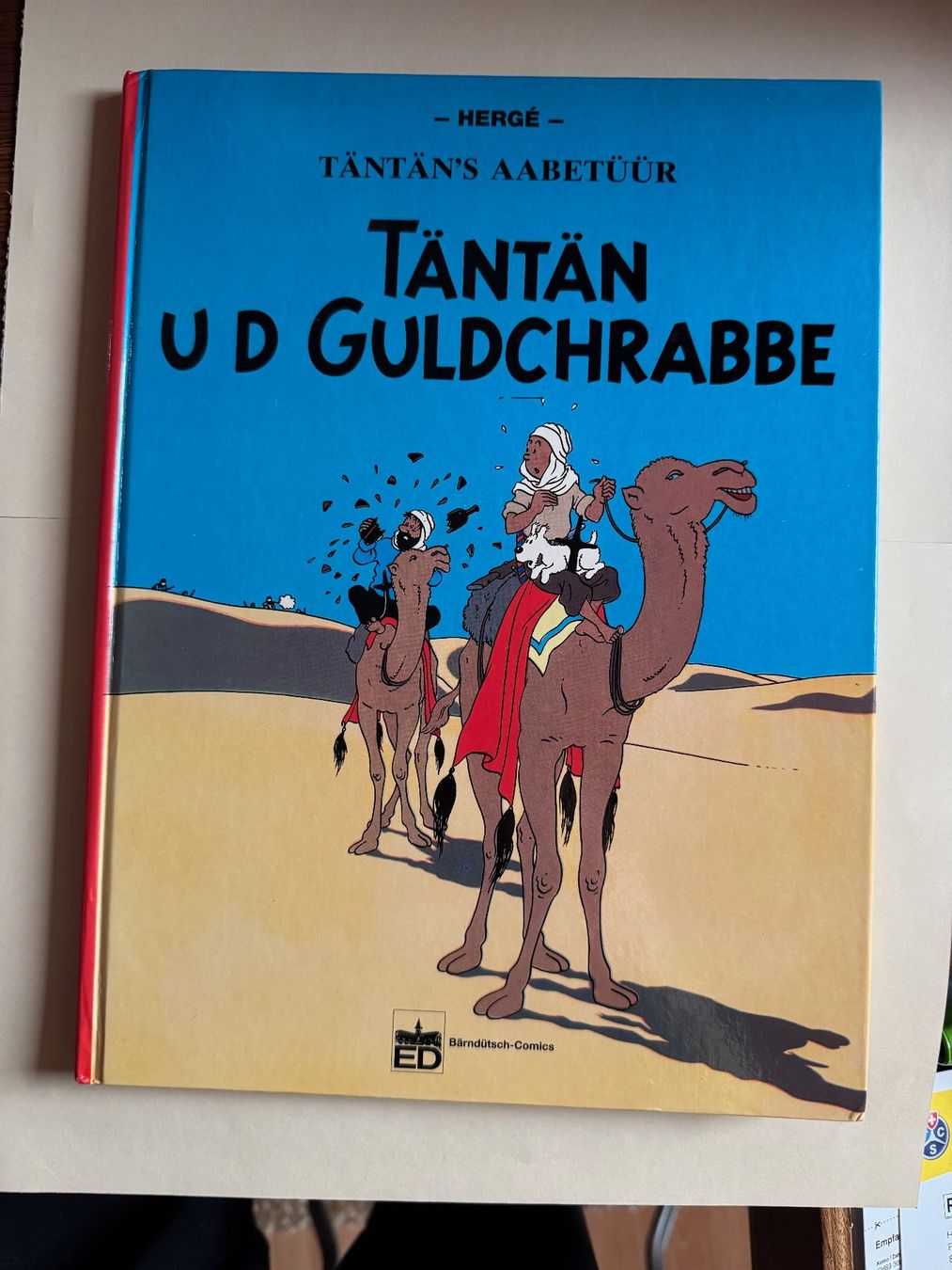 Fumetti: Tim + Struppi:  TÄNTÄN UD GULDCHRABBE - Bärndütsch-Comics – Usato da Hedingen venduto da Wowi