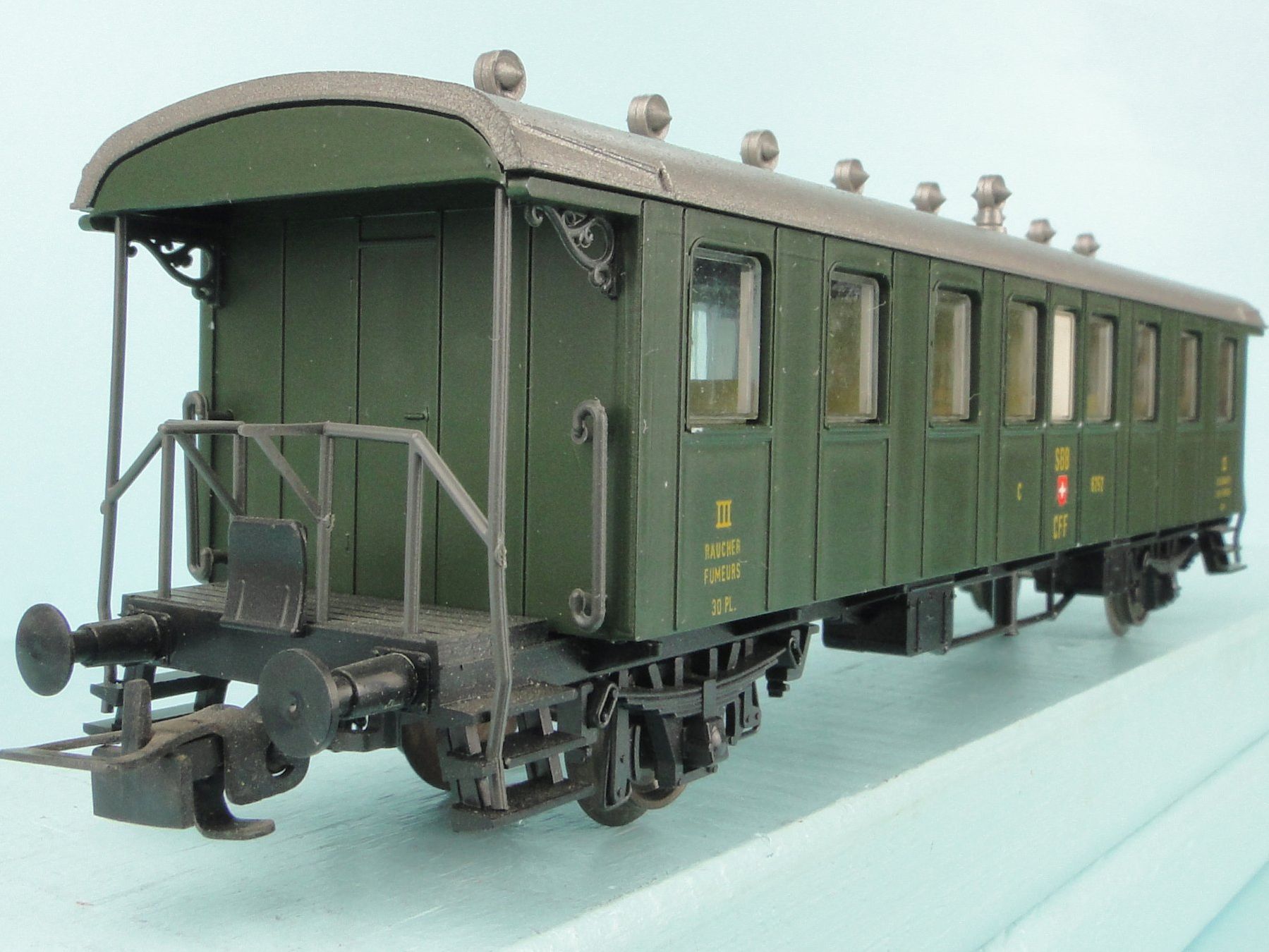 Liliput Modellini di ferrovie: Liliput 269 50 SBB 3 Kl. Oldtimerwagen – Usato da Bülach venduto da cann11 7