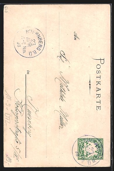 Cancelleria postale: Litho Nürnberg, 13. General-Versammlung – Usato da Berlin venduto da bartko-reher 1
